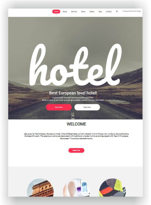 Hotel Websites with MotoCMS