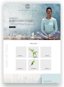 WordPress Yoga Website Bhanti