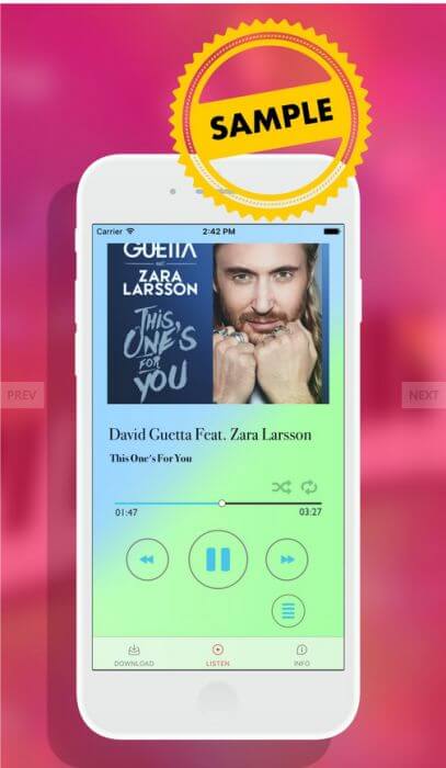 iOS Cloud Music Player App