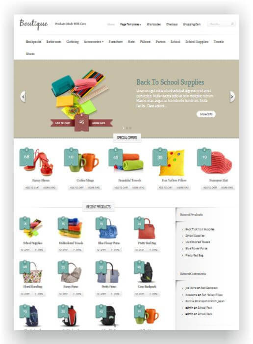 WooCommerce Thema Boutique