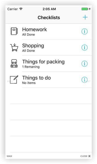 iOS App To do List