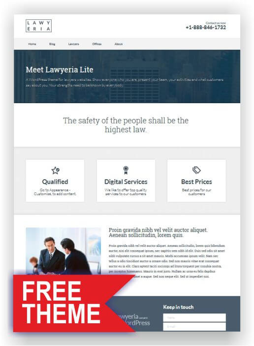 Free Laywer WordPress Theme