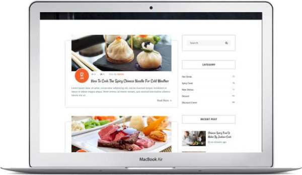 HTML5 Restaurant Theme Fooday