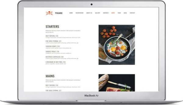 Webseite für Grillrestaurant