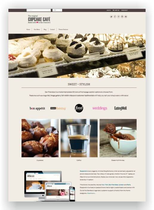 Shopify Theme for Bakery