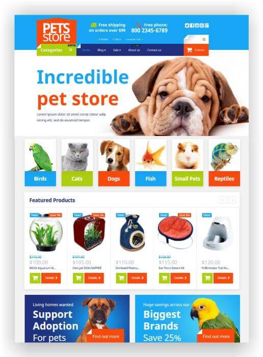 Shopify Pet Store Template
