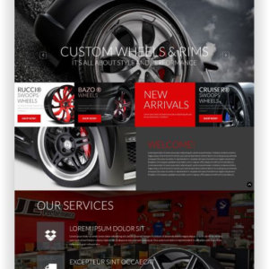 WooCommerce Tyres and Wheels Shop