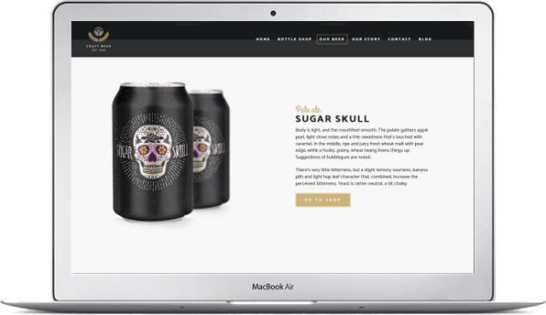 Craft Beer Webseite