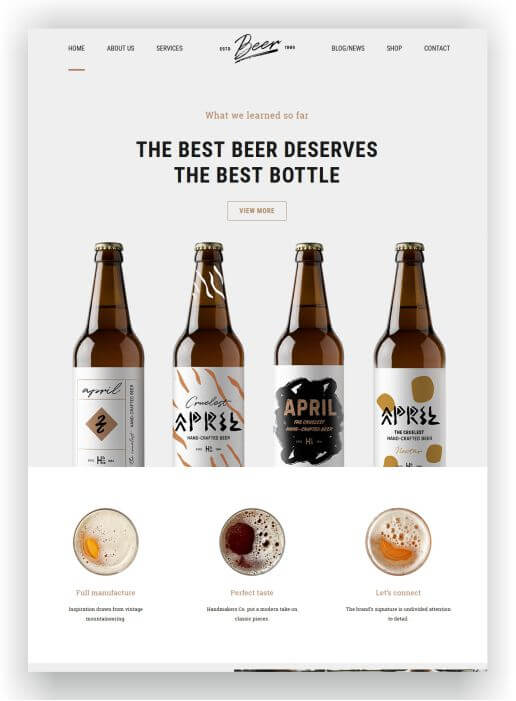 WordPress Webseite für Craft Beer