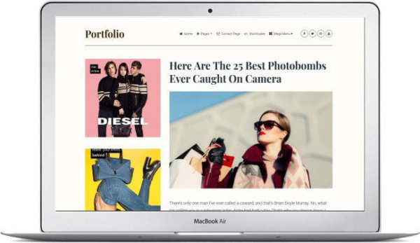 WordPress Portfolio Magazine Theme