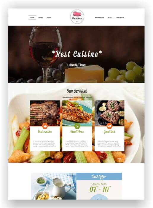 Restaurant Website with WordPress