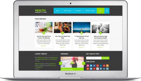 Gesundheits Webseite mit WordPress