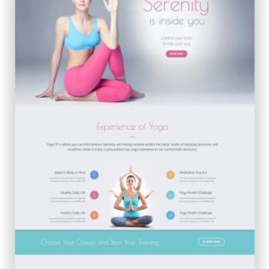 WordPress Yoga Fit Theme