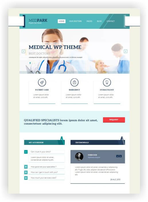 Webseite für Ärzte