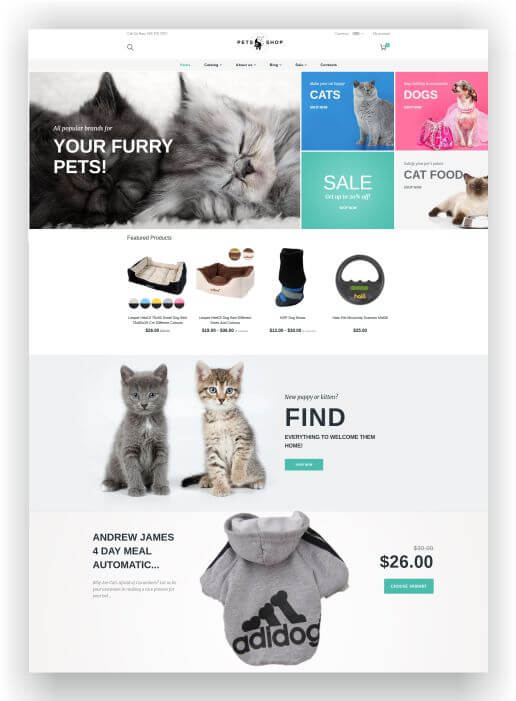 Shopify Pet Store Theme