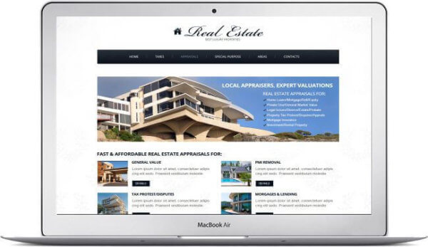 Fast loading Real Estate Website Theme