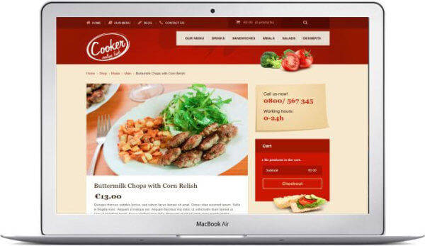 WooCommerce Online Restaurant Theme
